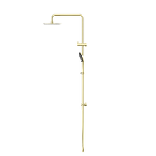 Round Project Twin Shower 4 Star Rating Brushed Gold