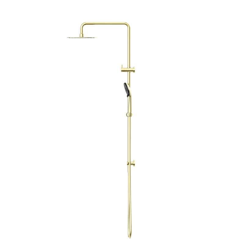 Round Project Twin Shower 4 Star Rating Brushed Gold