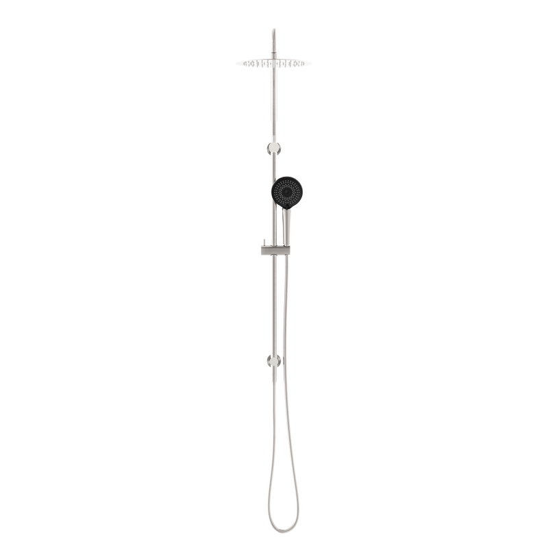 Round Project Twin Shower 4 Star Rating Brushed Nickel