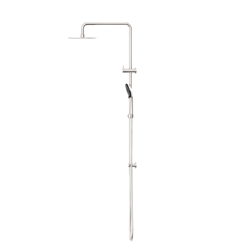 Round Project Twin Shower 4 Star Rating Brushed Nickel