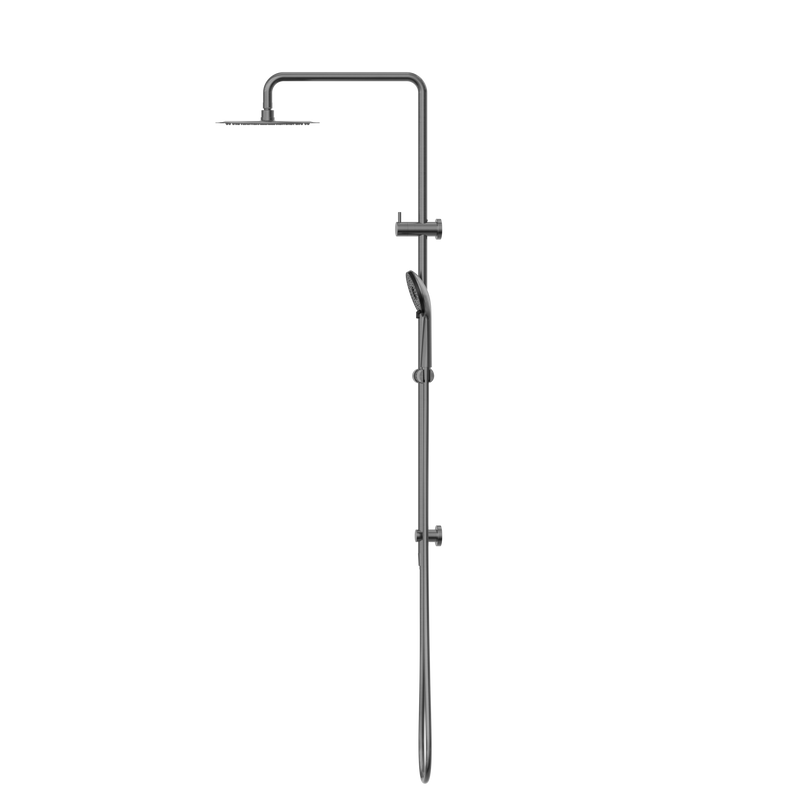 Round Project Twin Shower 4 Star Rating Gun Metal