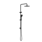Round Project Twin Shower 4 Star Rating Matte Black