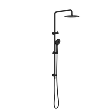 Round Project Twin Shower 4 Star Rating Matte Black