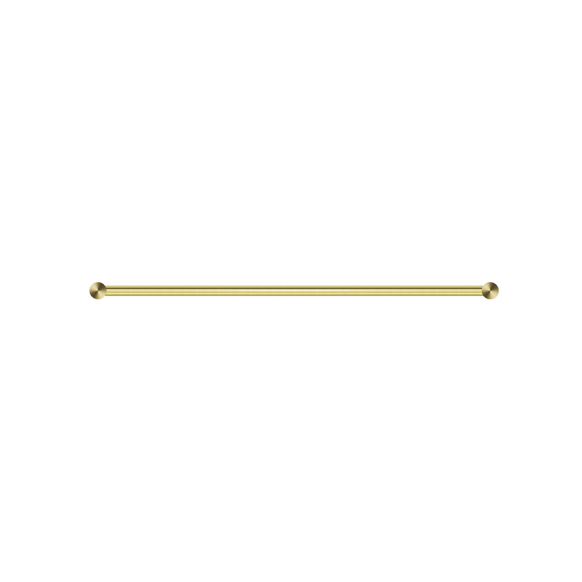 New Mecca Single Towel Rail 600mm Brushed Gold