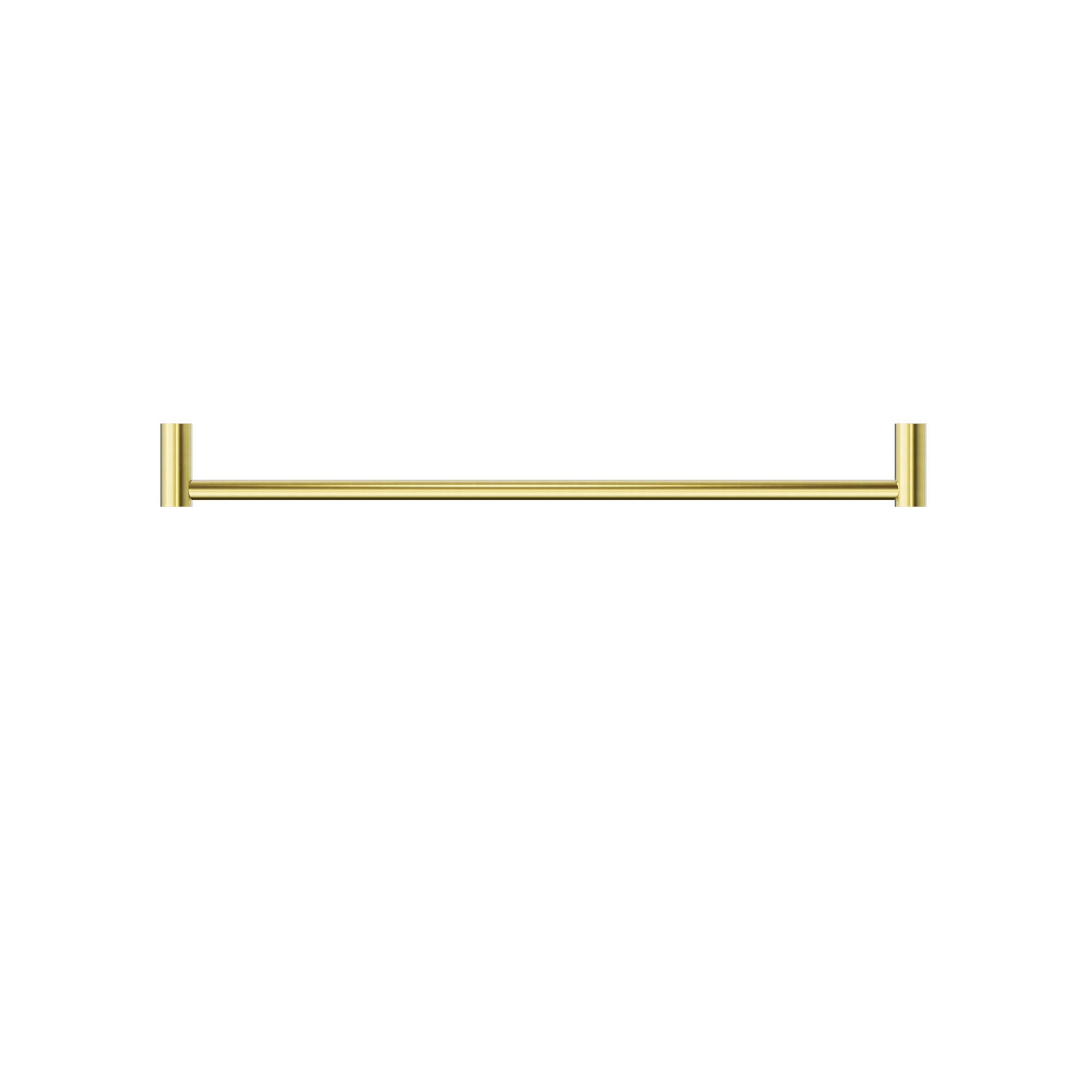 New Mecca Single Towel Rail 600mm Brushed Gold