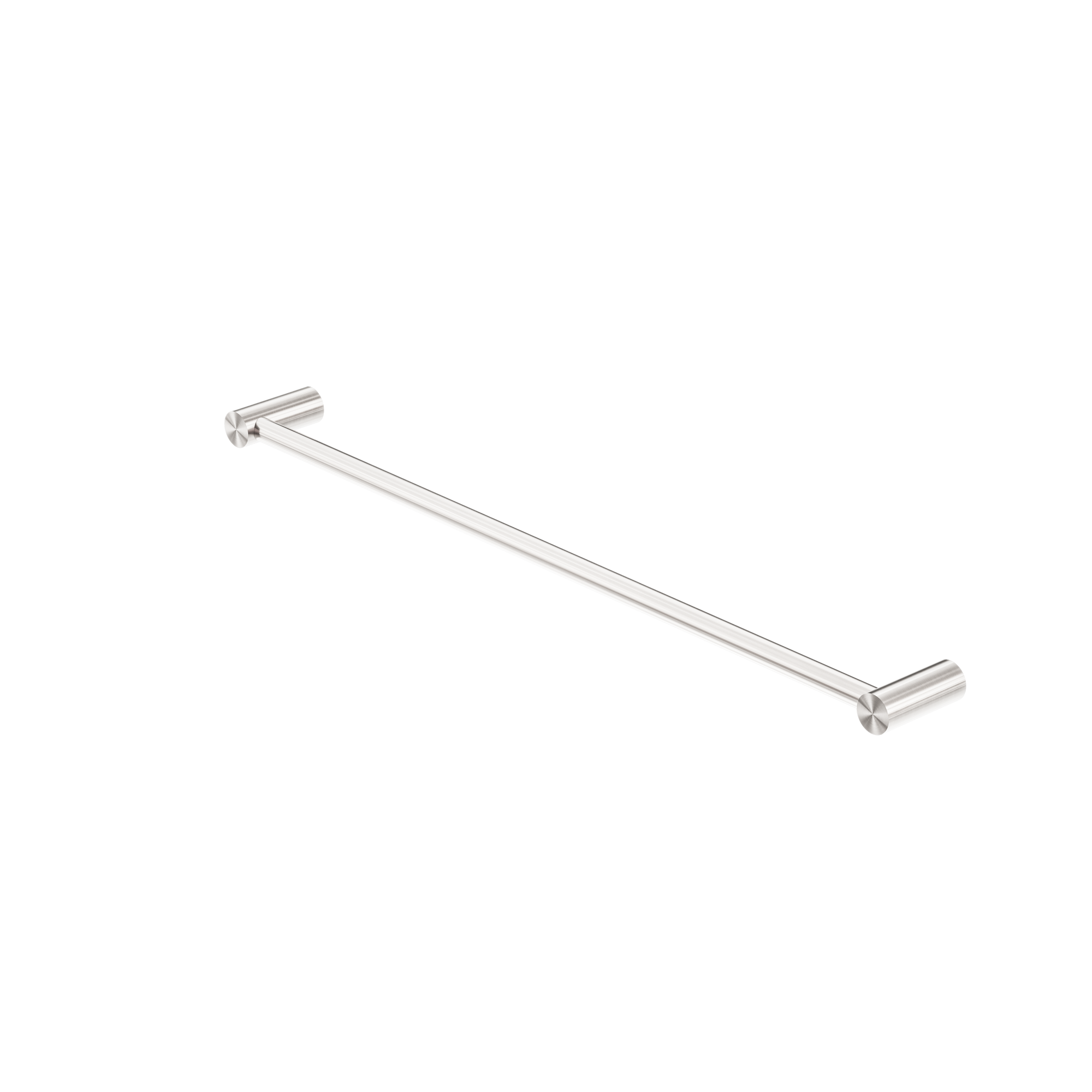 New Mecca Single Towel Rail 600mm Brushed Nickel