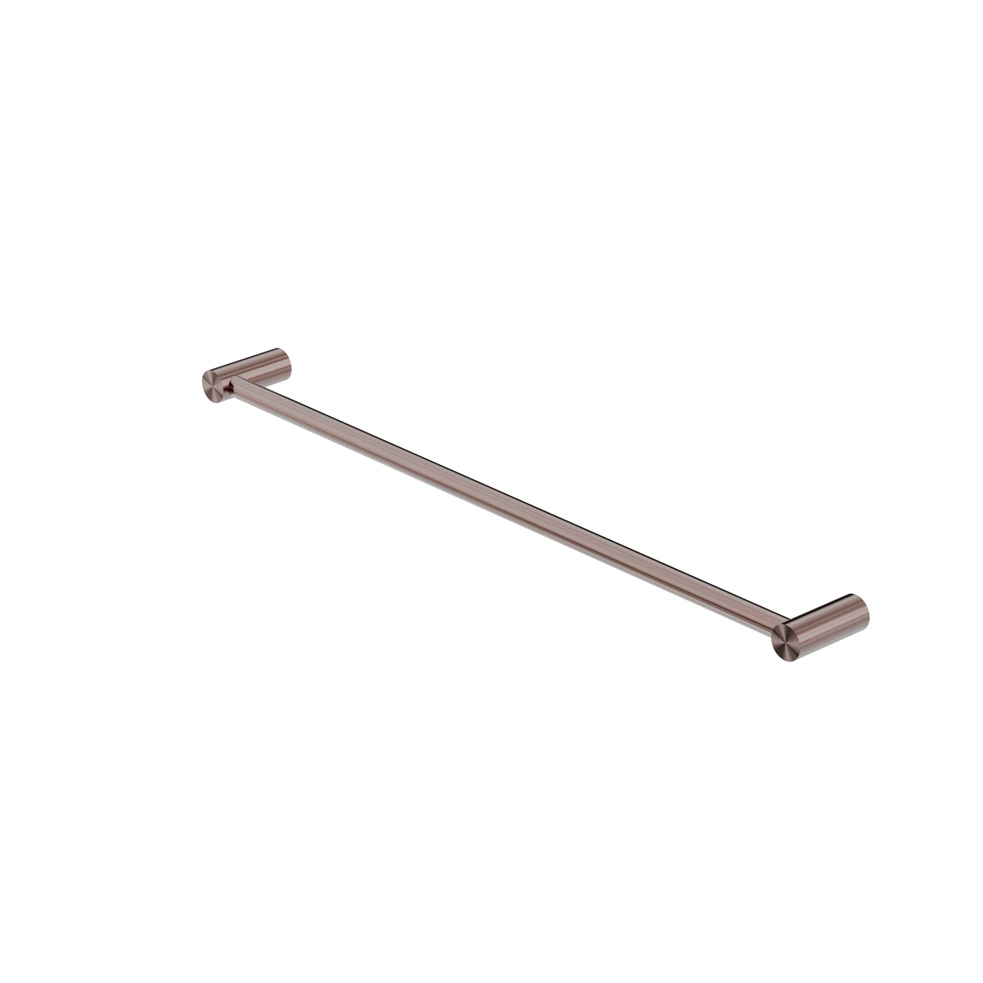 New Mecca Single Towel Rail 600mm Brushed Bronze