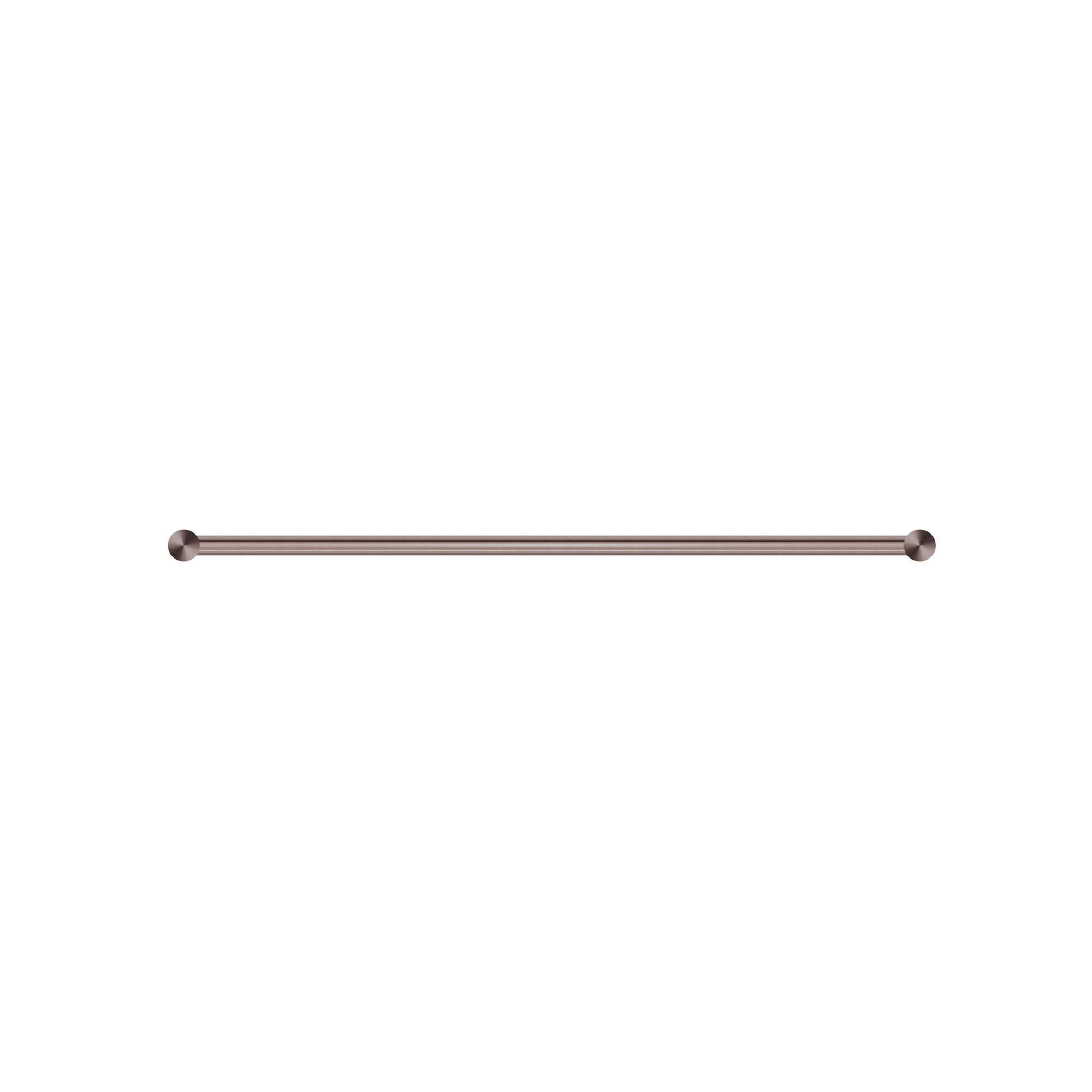New Mecca Single Towel Rail 600mm Brushed Bronze