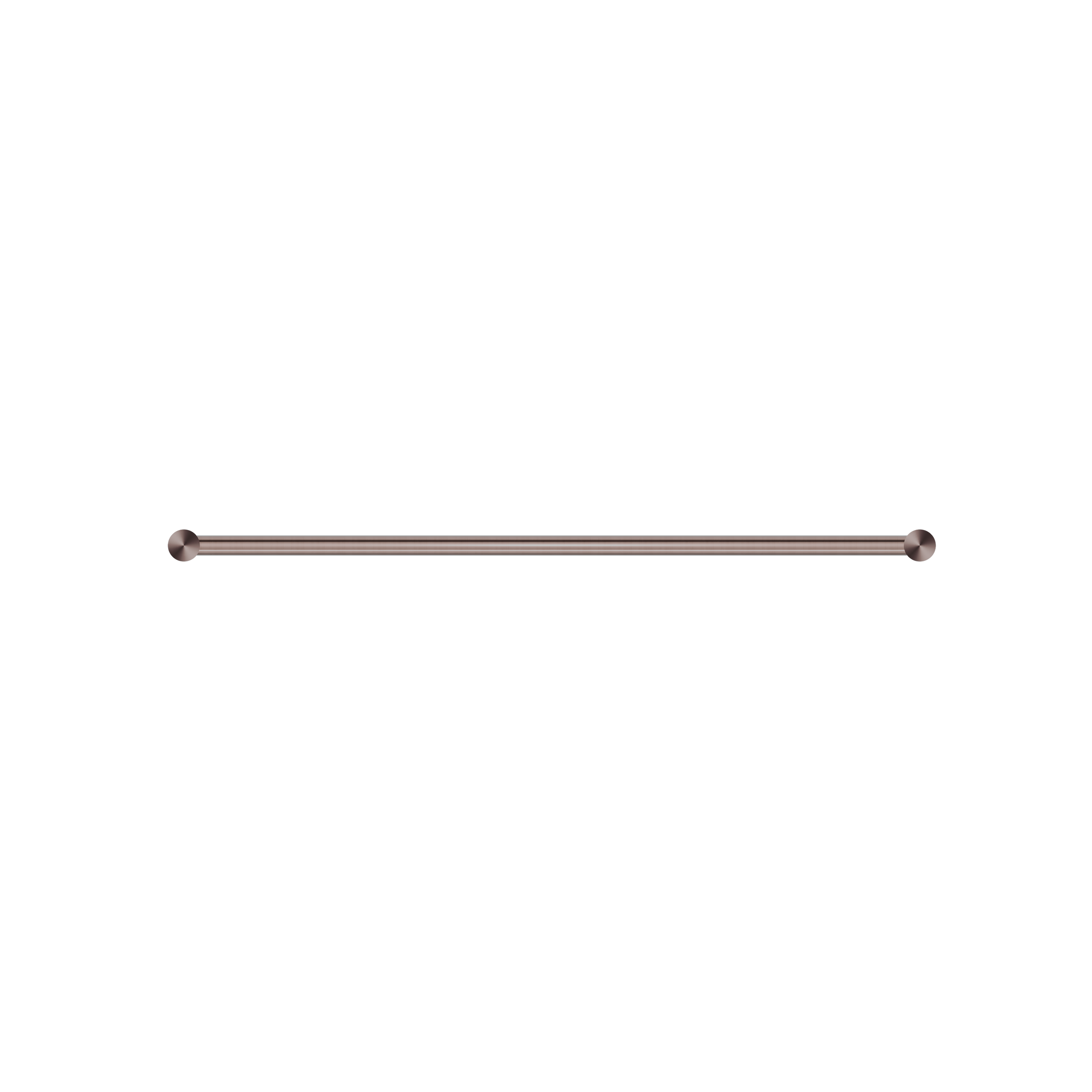 New Mecca Single Towel Rail 600mm Brushed Bronze