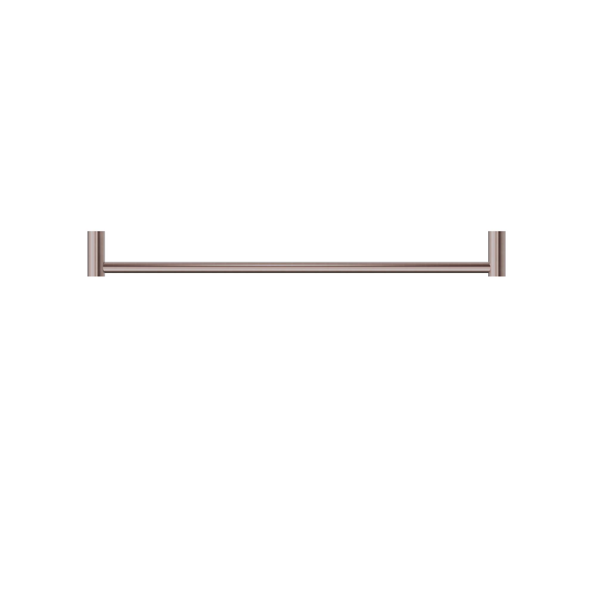 New Mecca Single Towel Rail 600mm Brushed Bronze