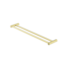 New Mecca Double Towel Rail 600mm Brushed Gold