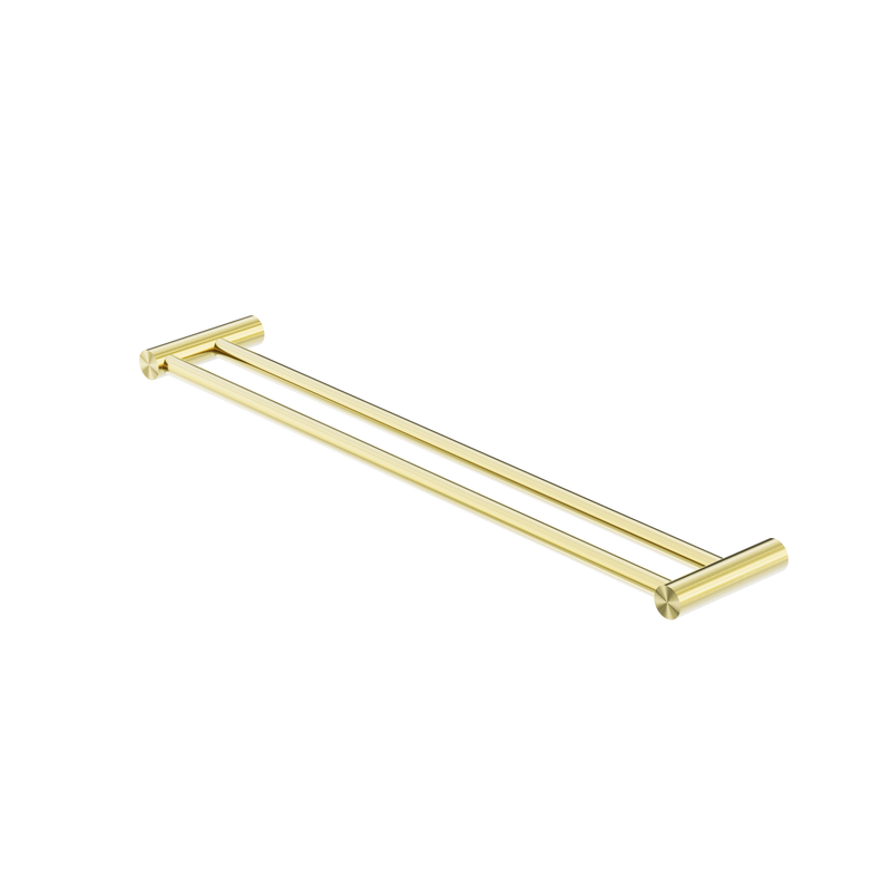 New Mecca Double Towel Rail 600mm Brushed Gold