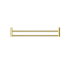 New Mecca Double Towel Rail 600mm Brushed Gold