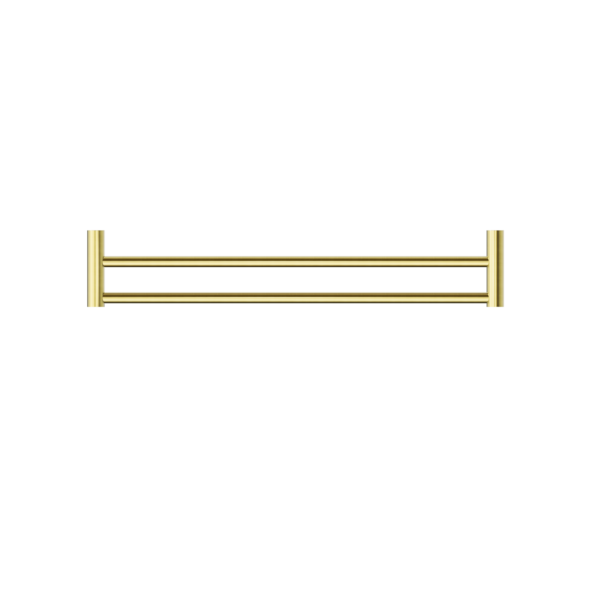New Mecca Double Towel Rail 600mm Brushed Gold