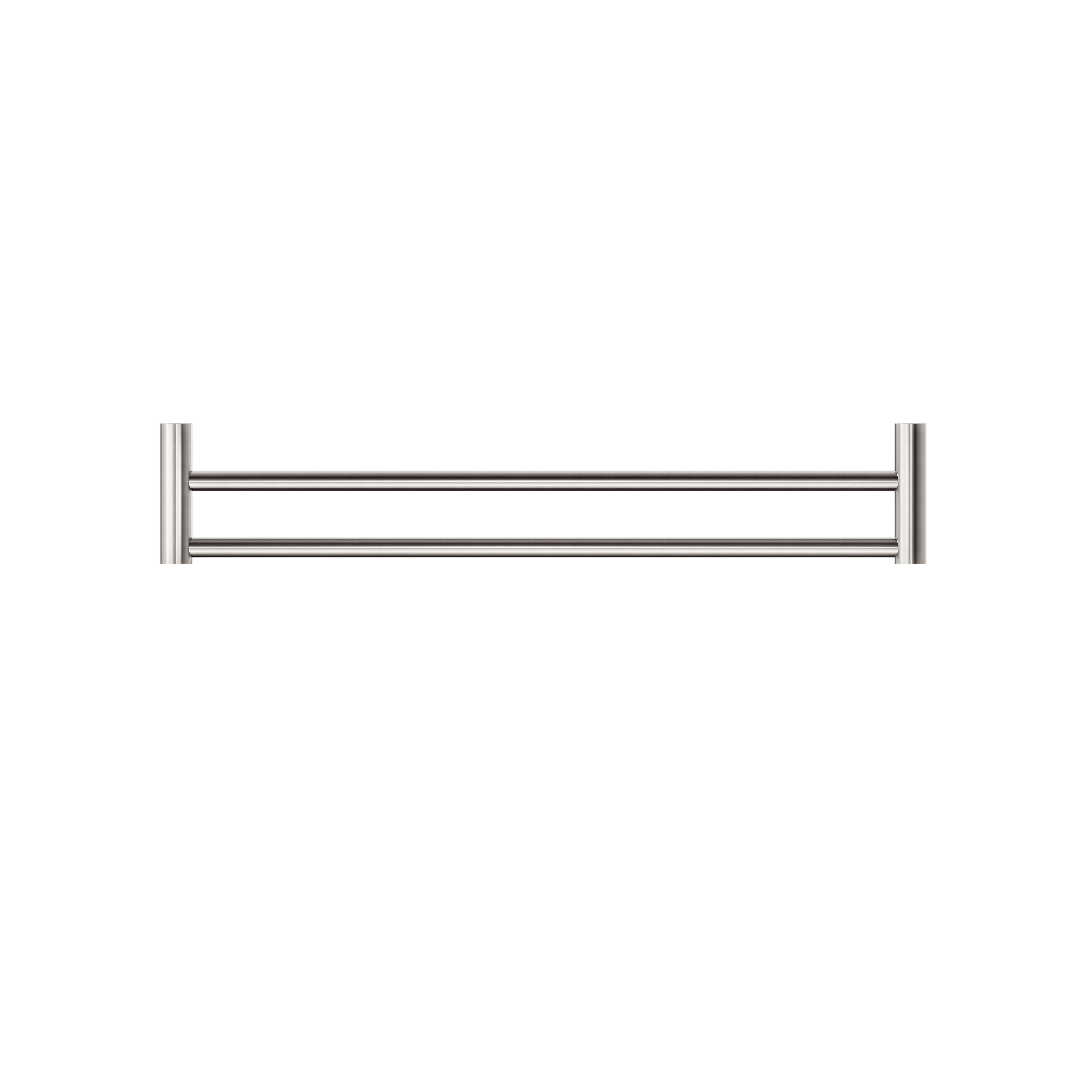 New Mecca Double Towel Rail 600mm Brushed Nickel