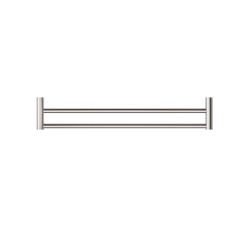 New Mecca Double Towel Rail 600mm Brushed Nickel