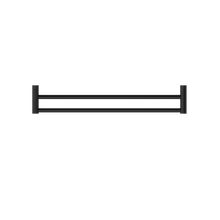 New Mecca Double Towel Rail 600mm Matte Black