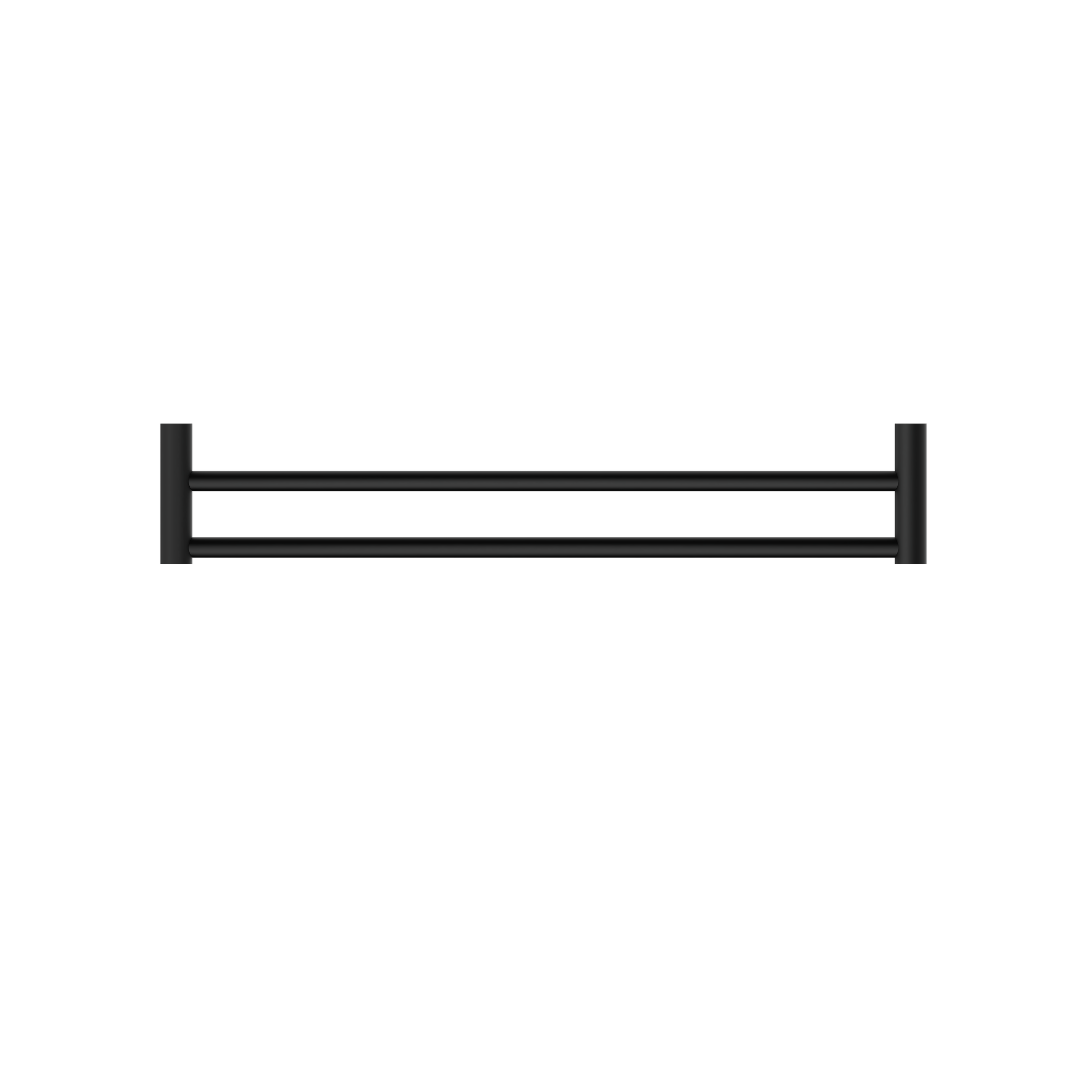 New Mecca Double Towel Rail 600mm Matte Black
