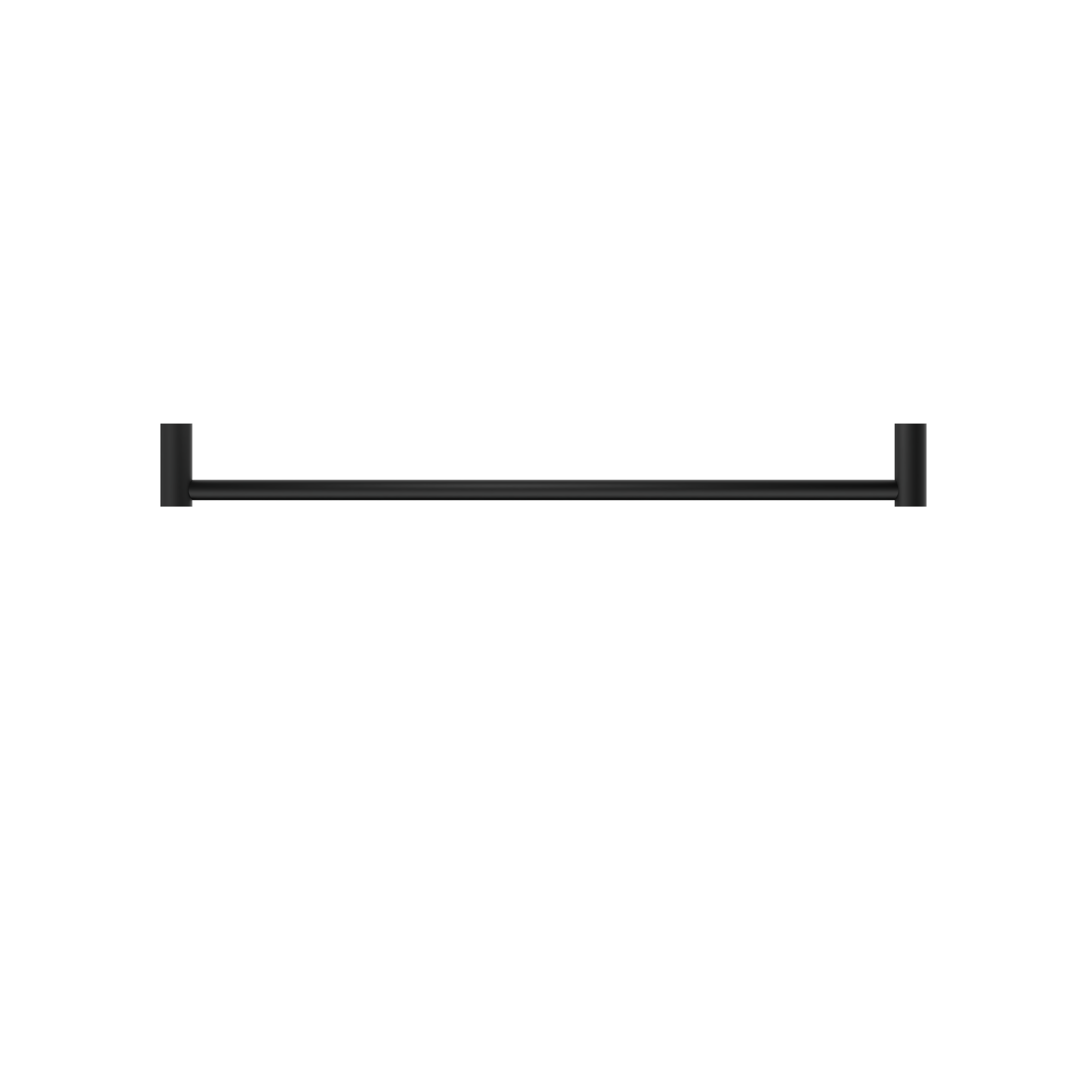 New Mecca Single Towel Rail 600mm Matte Black