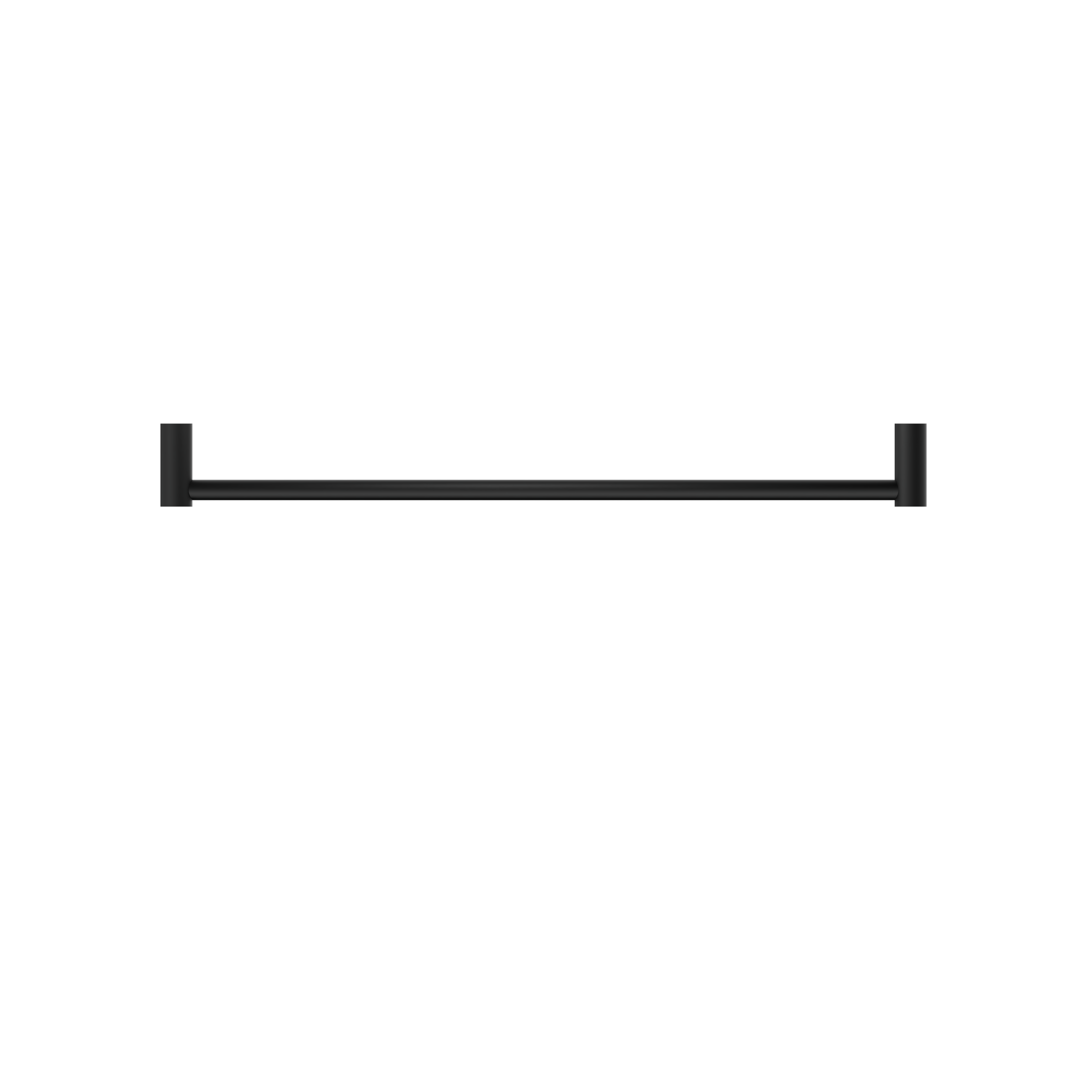 New Mecca Single Towel Rail 600mm Matte Black
