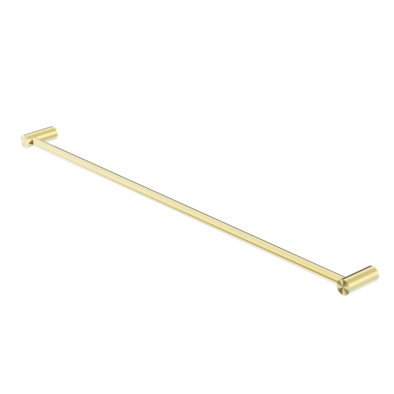New Mecca Single Towel Rail 800mm Brushed Gold