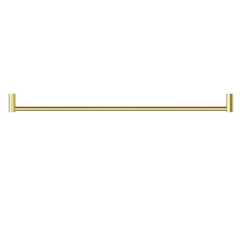 New Mecca Single Towel Rail 800mm Brushed Gold