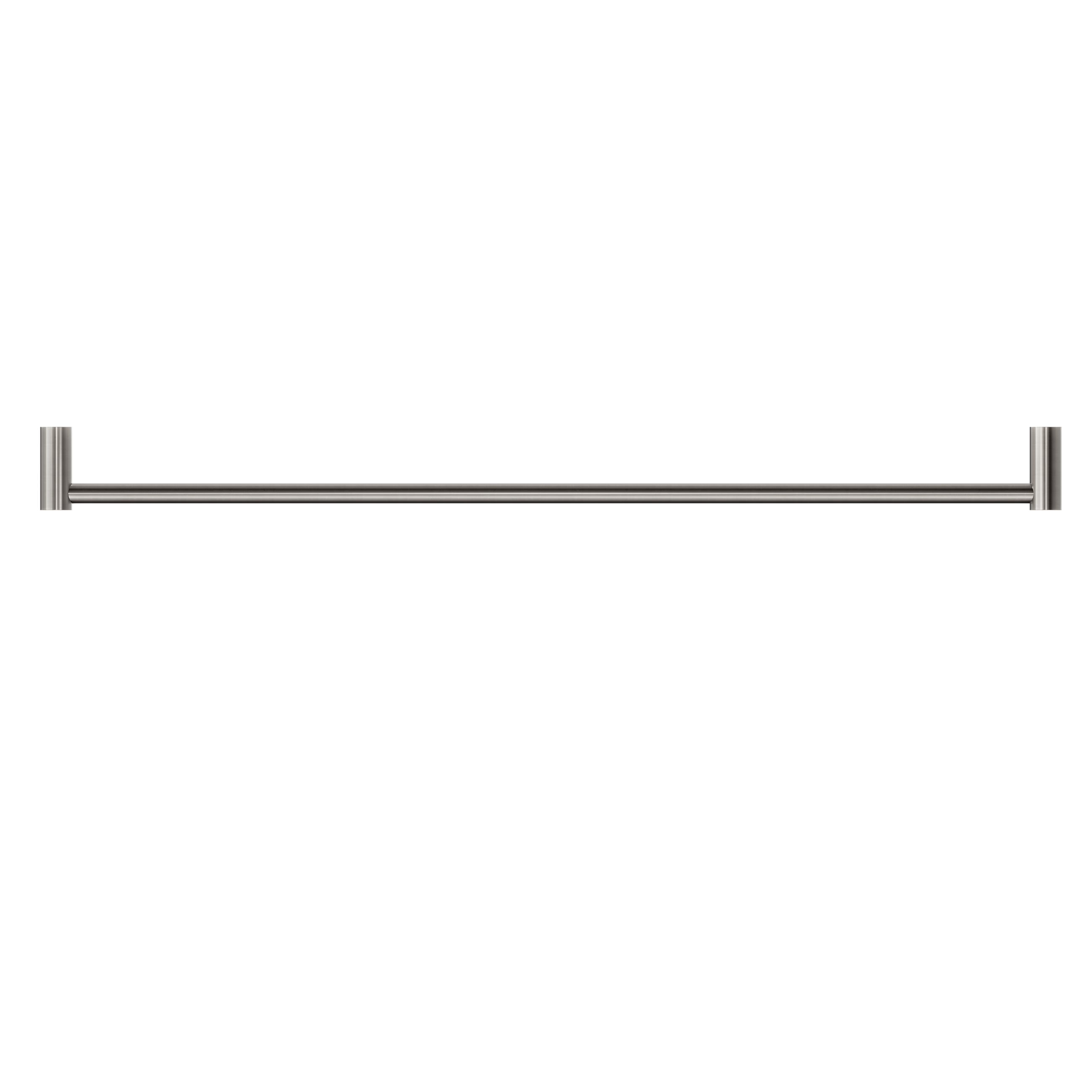 New Mecca Single Towel Rail 800mm Brushed Nickel