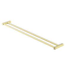 New Mecca Double Towel Rail 800mm Brushed Gold