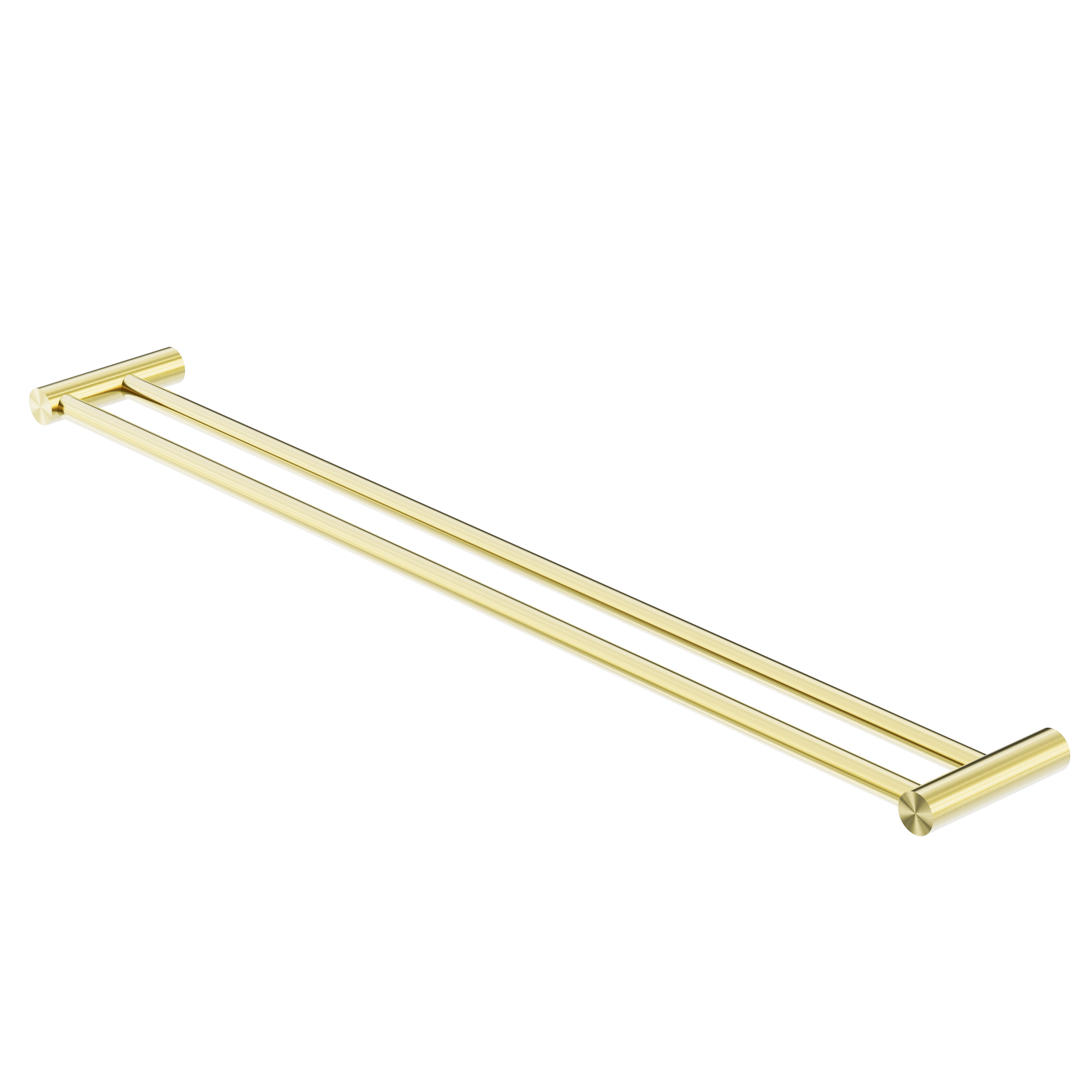 New Mecca Double Towel Rail 800mm Brushed Gold