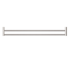 New Mecca Double Towel Rail 800mm Brushed Nickel