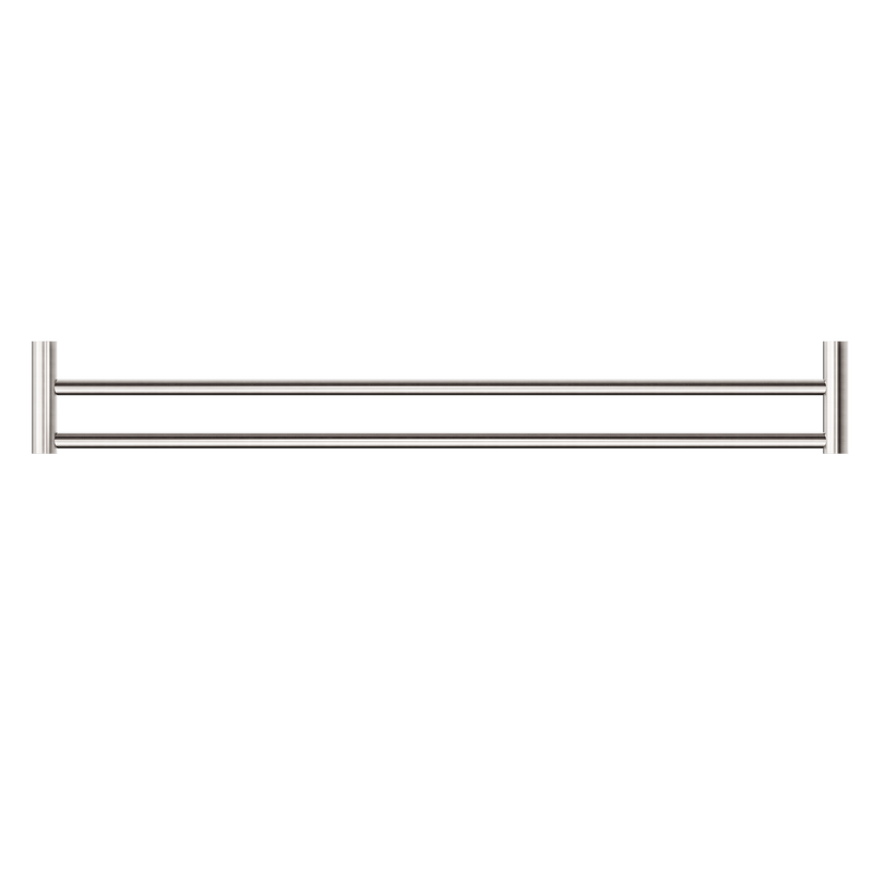 New Mecca Double Towel Rail 800mm Brushed Nickel