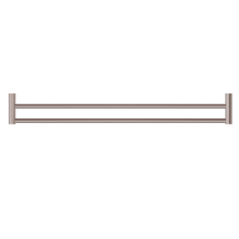 New Mecca Double Towel Rail 800mm Brushed Bronze