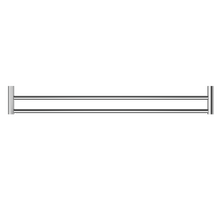 New Mecca Double Towel Rail 800mm Chrome