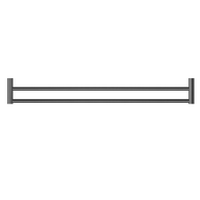 New Mecca Double Towel Rail 800mm Gun Metal