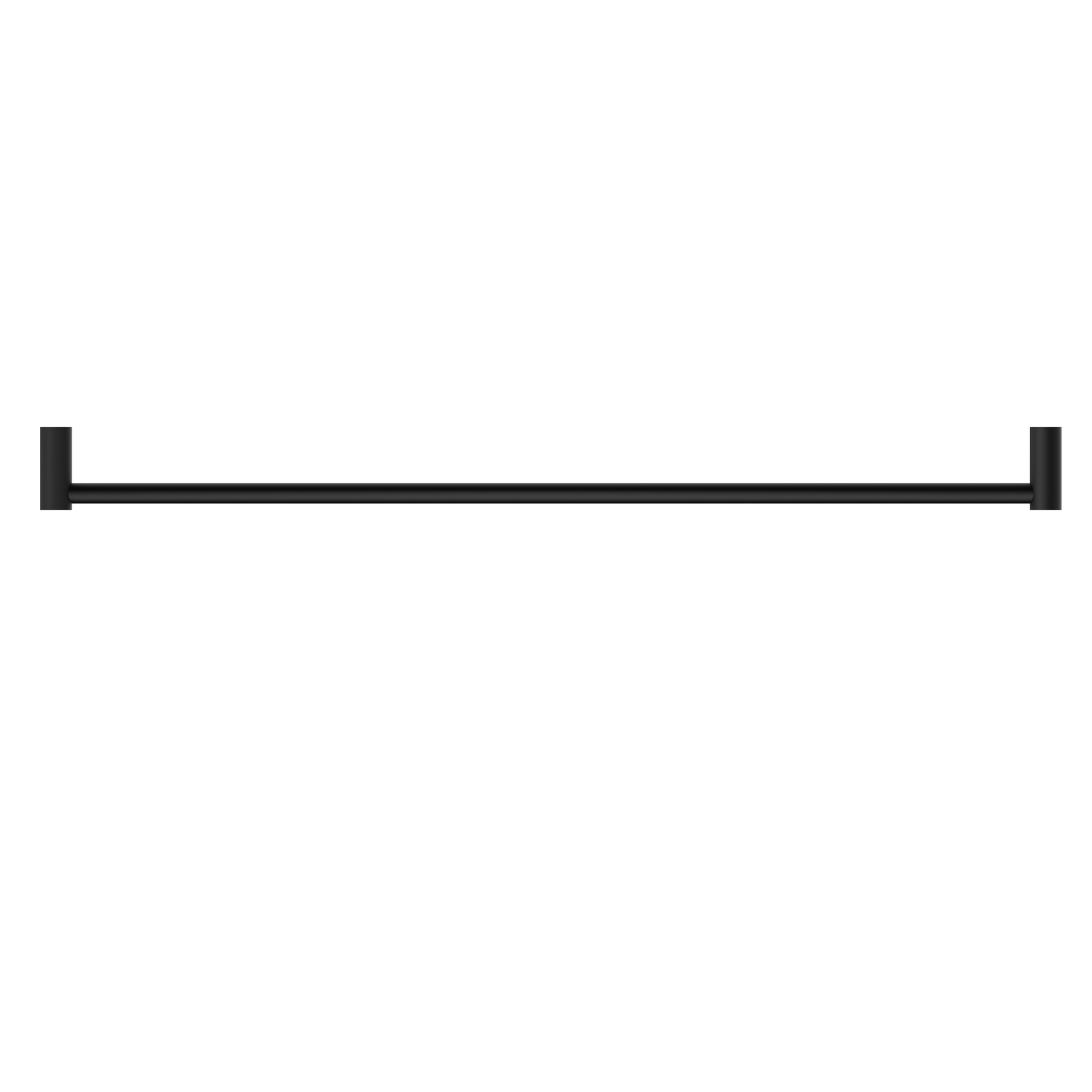 New Mecca Single Towel Rail 800mm Matte Black