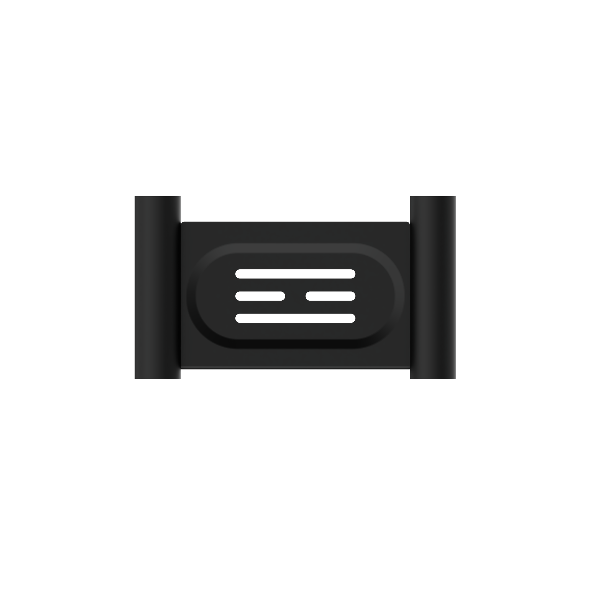 New Mecca Soap Dish Holder Matte Black