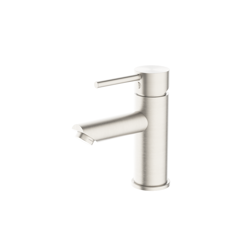 Dolce Basin Mixer Straight Spout Brushed Nickel