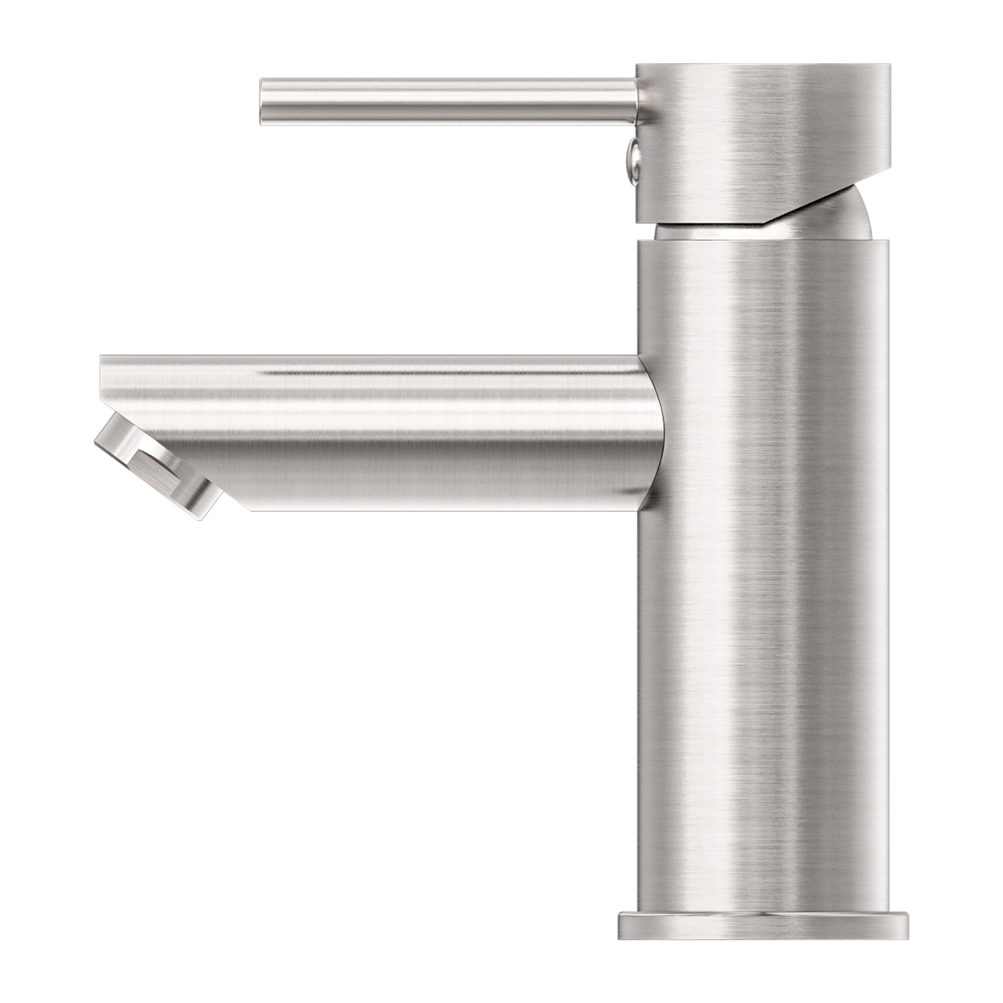 Dolce Basin Mixer Straight Spout Brushed Nickel