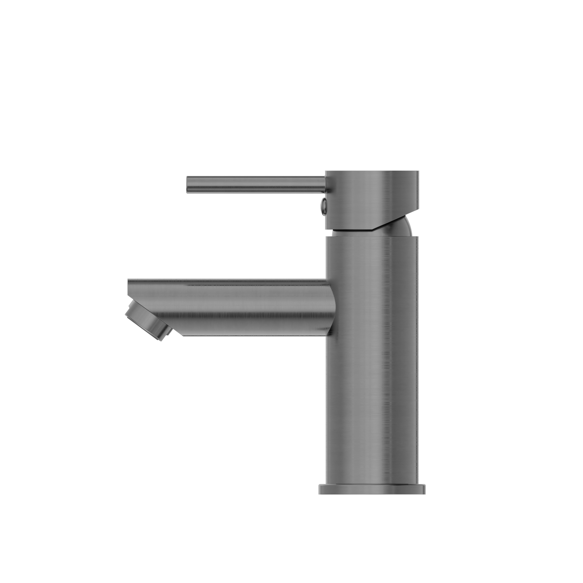 Dolce Basin Mixer Straight Spout Gun Metal