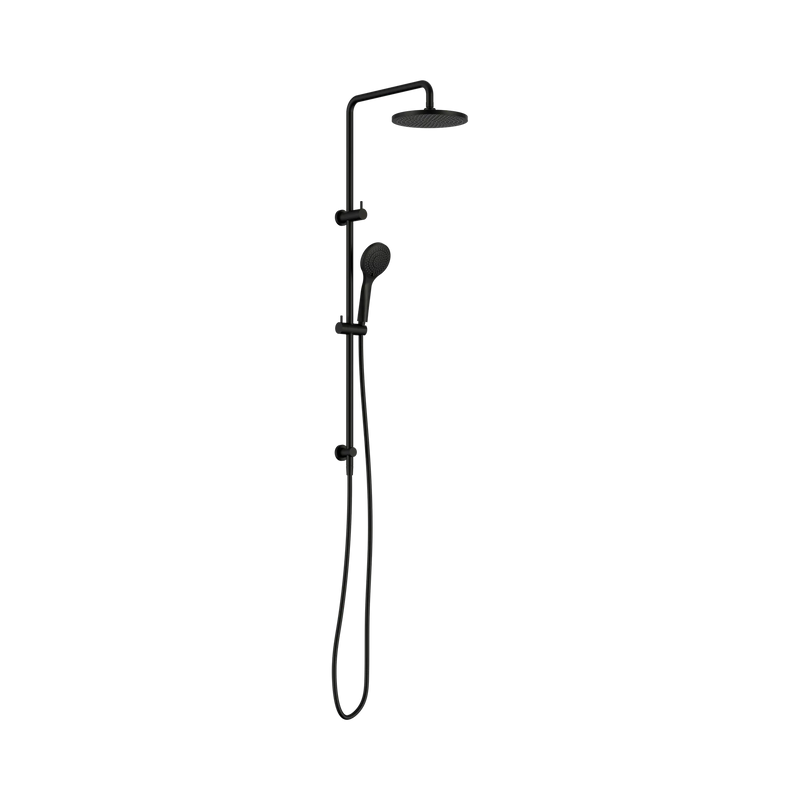 Round Twin Shower With Air Shower I Matte Black