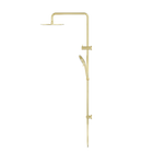 Round Twin Shower Brushed Gold