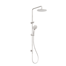 Round Twin Shower Brushed Nickel