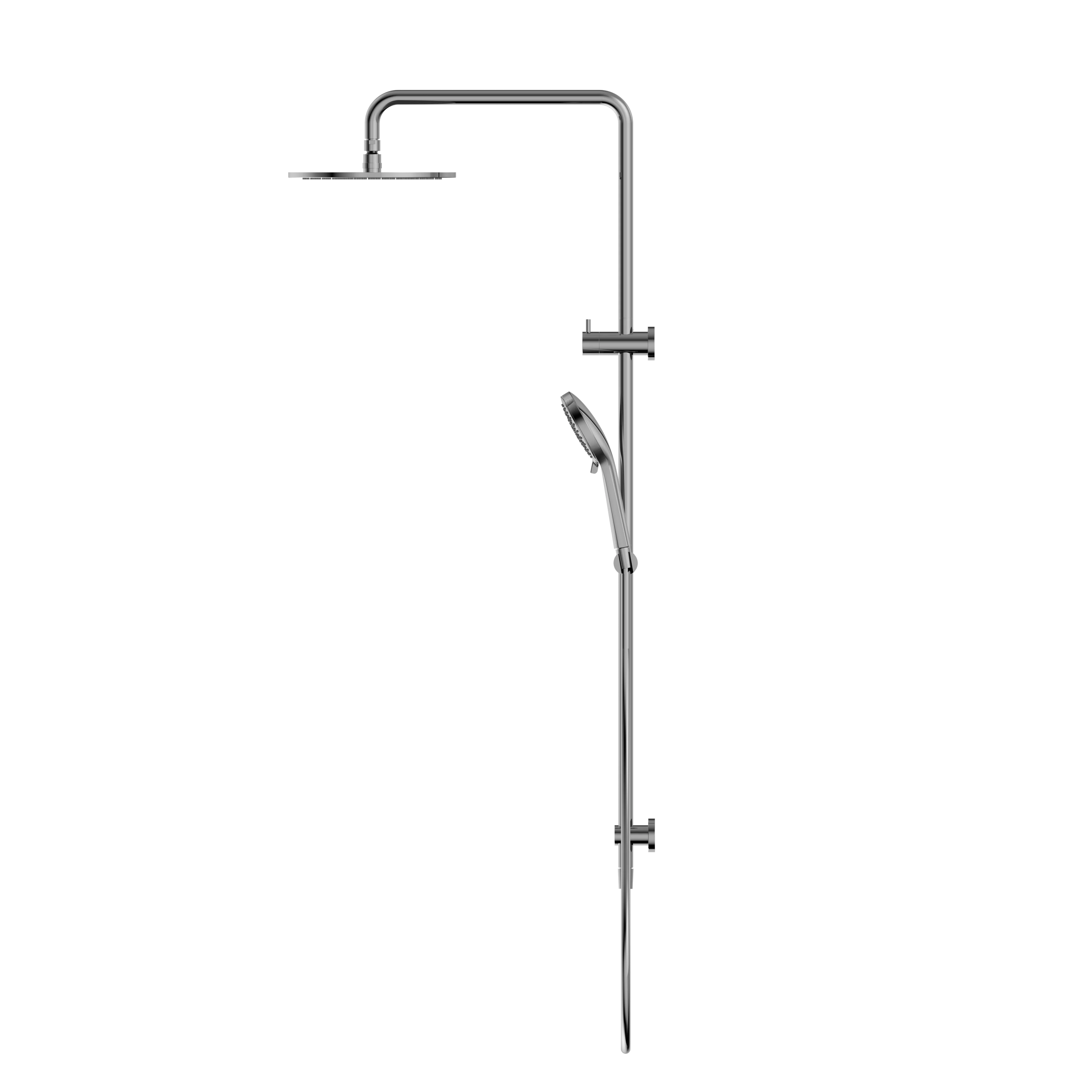 Round Twin Shower Chrome