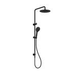Round Twin Shower Matte Black
