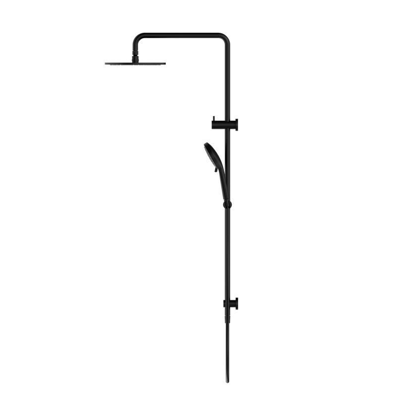 Round Twin Shower Matte Black