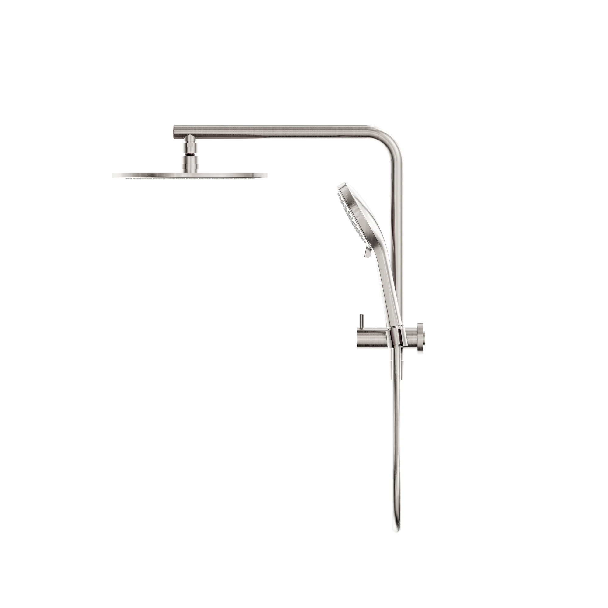 Mecca 2 In 1 Twin Shower Brushed Nickel