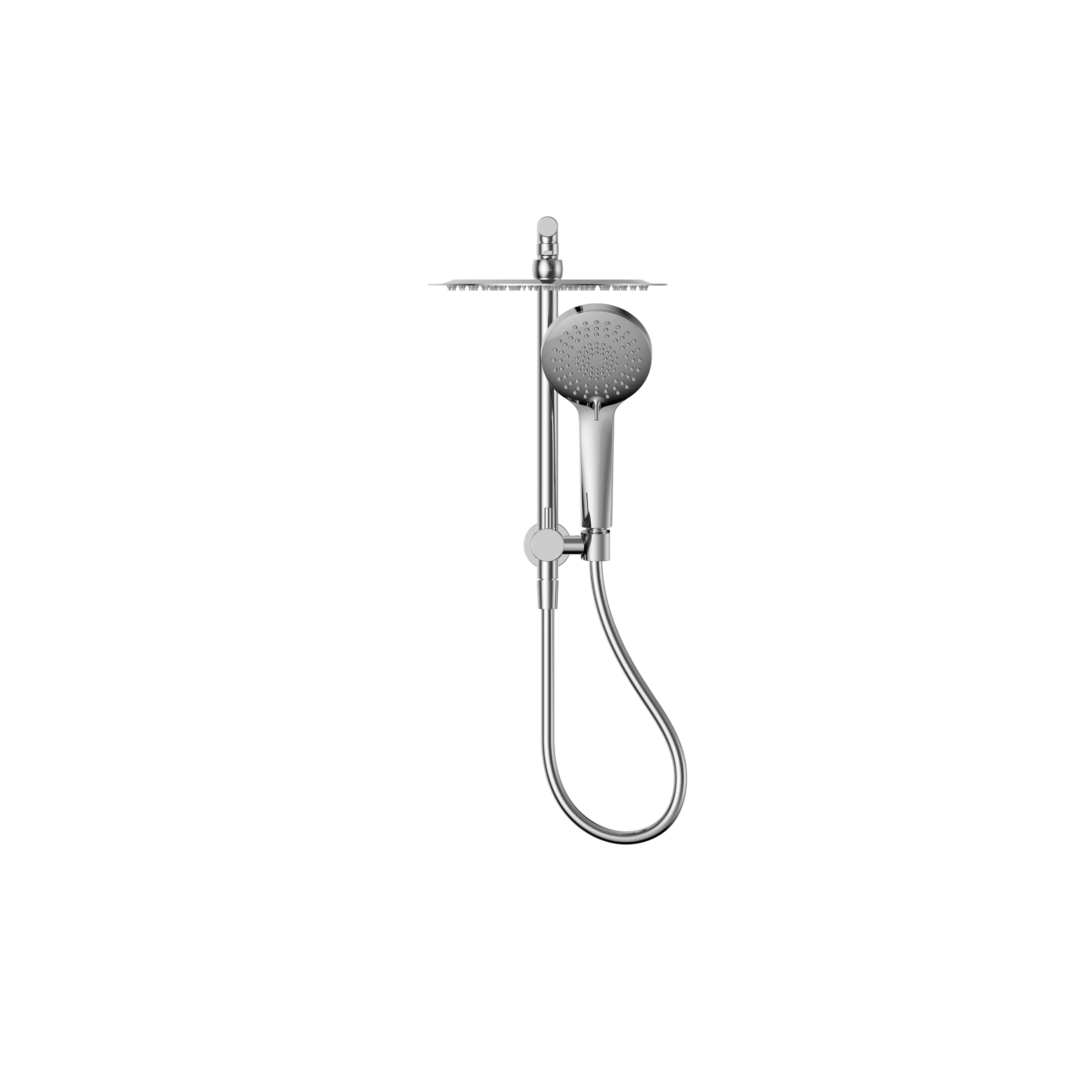 Mecca 2 In 1 Twin Shower Chrome