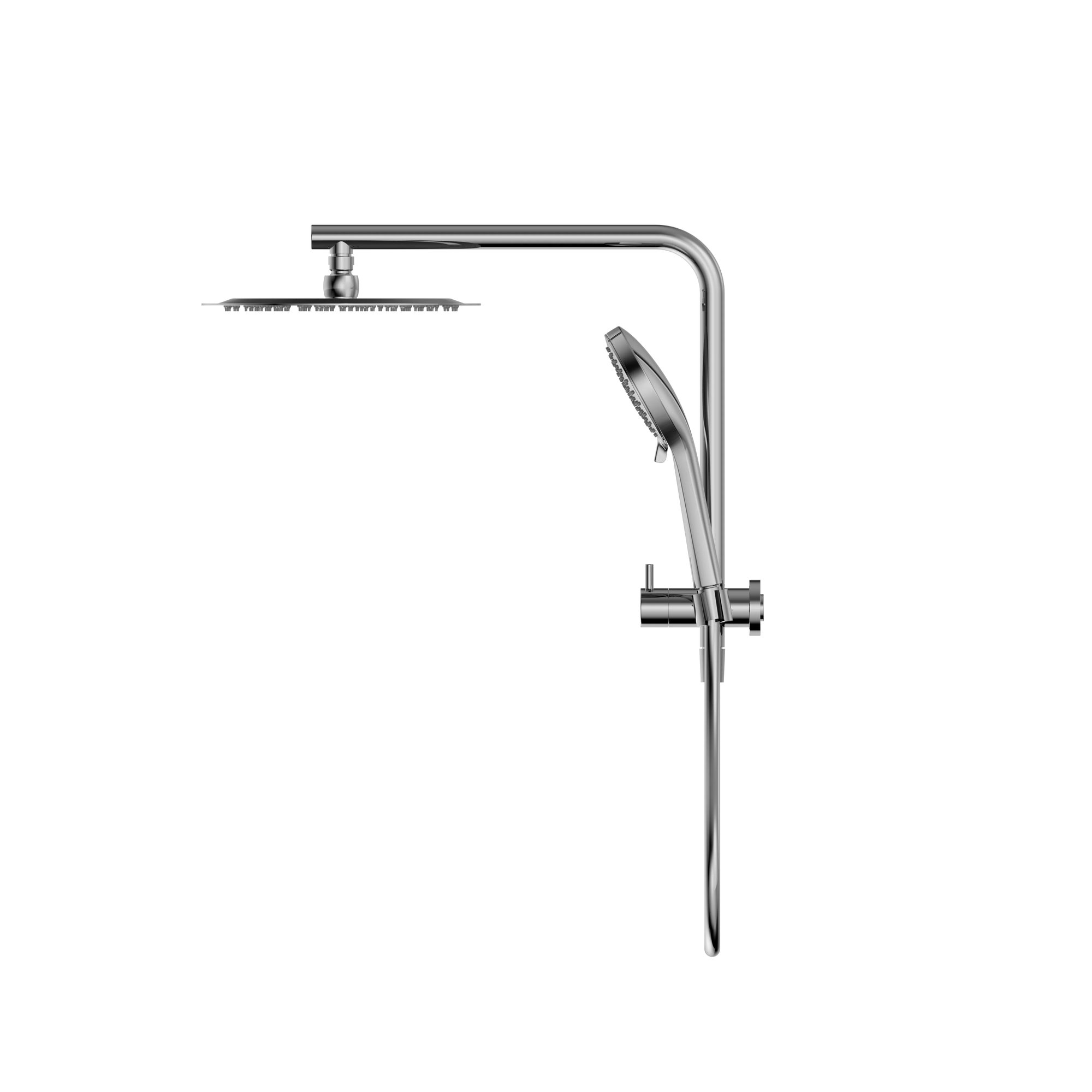 Mecca 2 In 1 Twin Shower Chrome