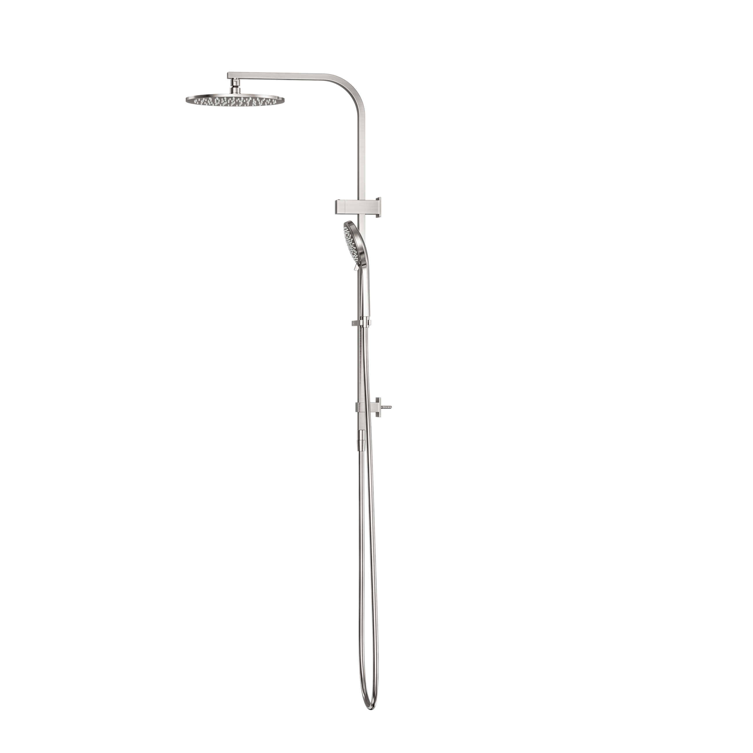 Bianca Twin Shower Brushed Nickel