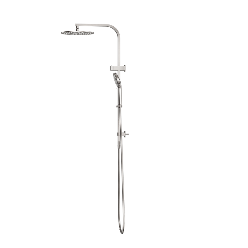 Bianca Twin Shower Brushed Nickel